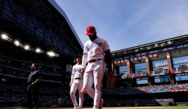 Brandon Marsh, Justin Crawford and Adolis Garcia in the outfield. What could go wrong?!?