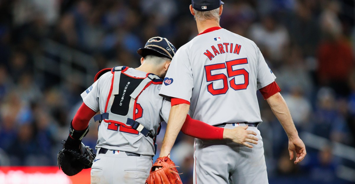 The Red Sox are interested in free agent Texas Ranger Chris Martin