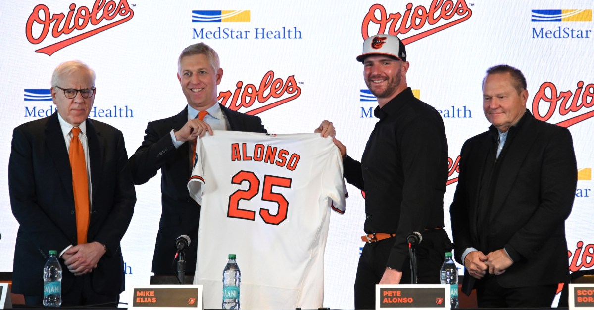 Pete Alonso is an Oriole, and his intro presser was a love fest