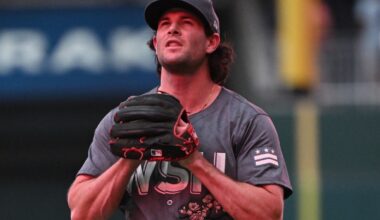 Kyle Finnegan looking on