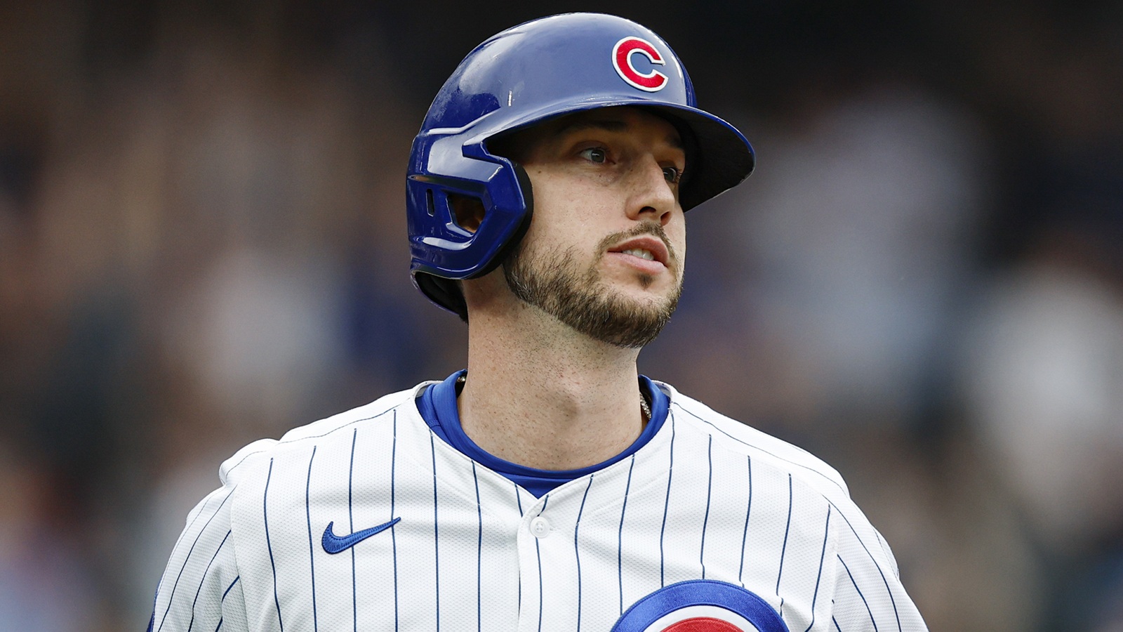 Kyle Tucker watching a home run