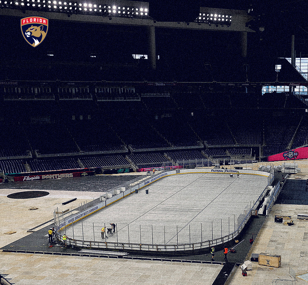 Miami’s loanDepot Park, Panthers prep for 2026 NHL Winter Classic