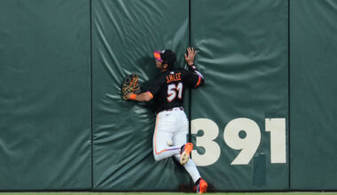 Harrison Bader is a former Gold Glove center fielder. Photo = MK Sports DB