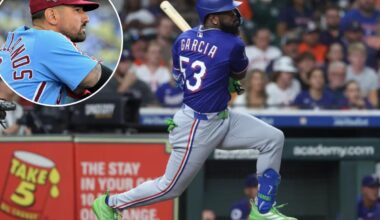 Phillies sign Adolis Garcia with Nick Castellanos on way out