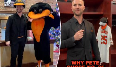 Pete Alonso's Orioles tenure begins with a massive hat moment