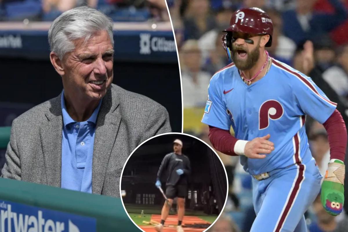 Phillies' Bryce Harper appears to take swipe at Dave Dombrowski with shirt