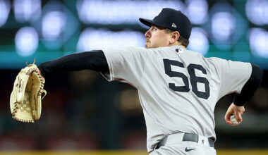 A's Athletics Mark Leiter Jr. Yankees...