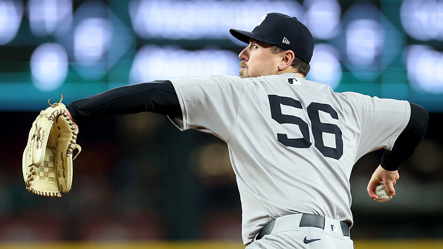 A's Athletics Mark Leiter Jr. Yankees...