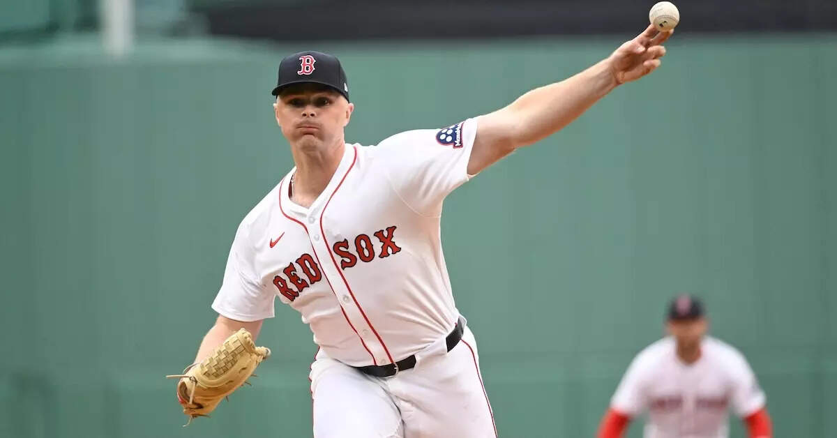Sean Newcomb when he was with the Boston Red Sox