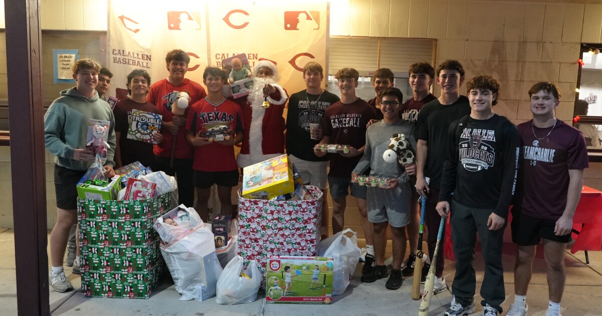 Calallen baseball collects toys to donate for holidays