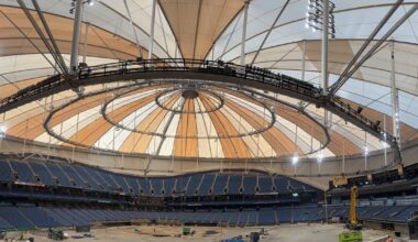 Repairs head indoors at Tropicana Field ahead of schedule after hurricane damage