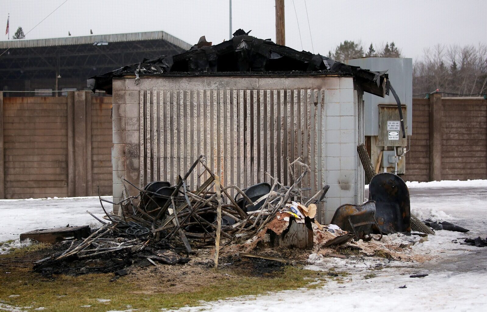 Fire destroys concession stand and storage shed at Western Duluth Little League field - Duluth News Tribune