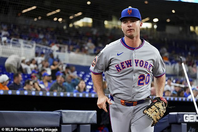 The acquisition of Tucker would represent a major coup for a Mets front office that has been criticized for letting All-Stars Pete Alonso (pictured) and Edwin Díaz leave as free agents