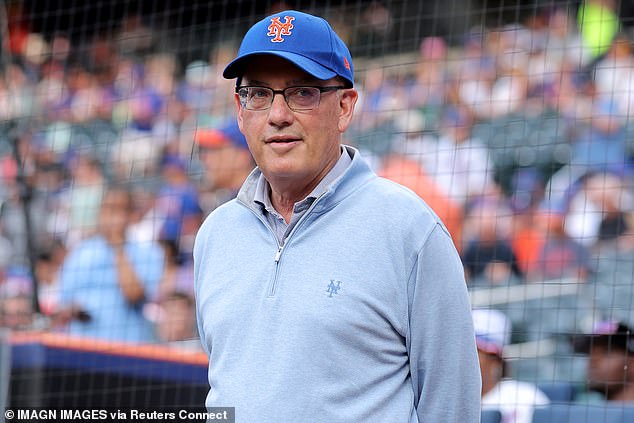 New York finished 83-79 last season and missed the playoffs even though owner Steve Cohen (pictured) was on track to be baseball's second-biggest spender at a projected $431 million
