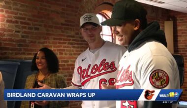 Orioles players meet fans at Birdland Caravan