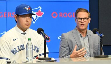 Jays' Okamoto likes utilityman role, GM not tipping hand on other potential moves