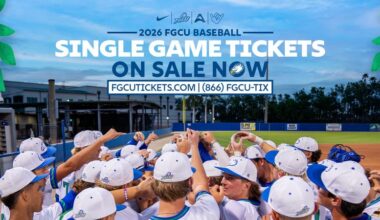 FGCU Baseball Single Game Tickets Now On Sale