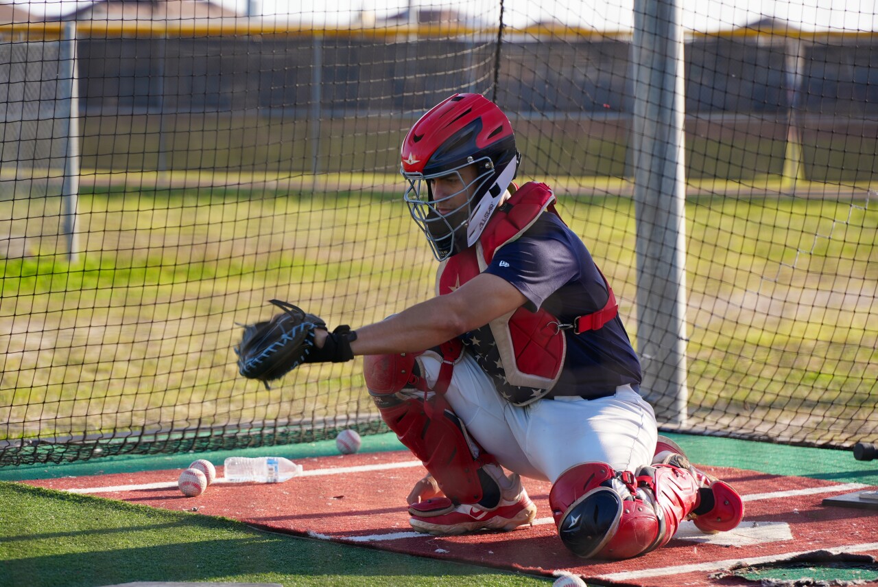 Veterans Memorial catcher and pitcher Jordan Garza