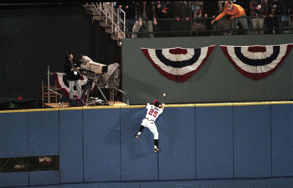 Atlanta Braves Andruw Jones, 1996 World Series