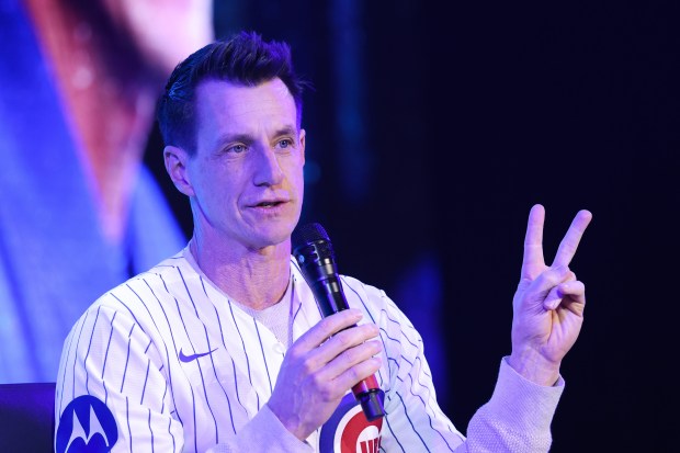 Cubs manager Craig Counsell speaks during the Cubs Convention at the Sheraton Grand Chicago Riverwalk on Jan. 17, 2026. (John J. Kim/Chicago Tribune)