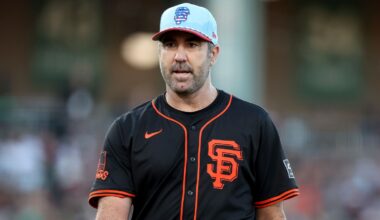 Justin Verlander in a Giants uniform