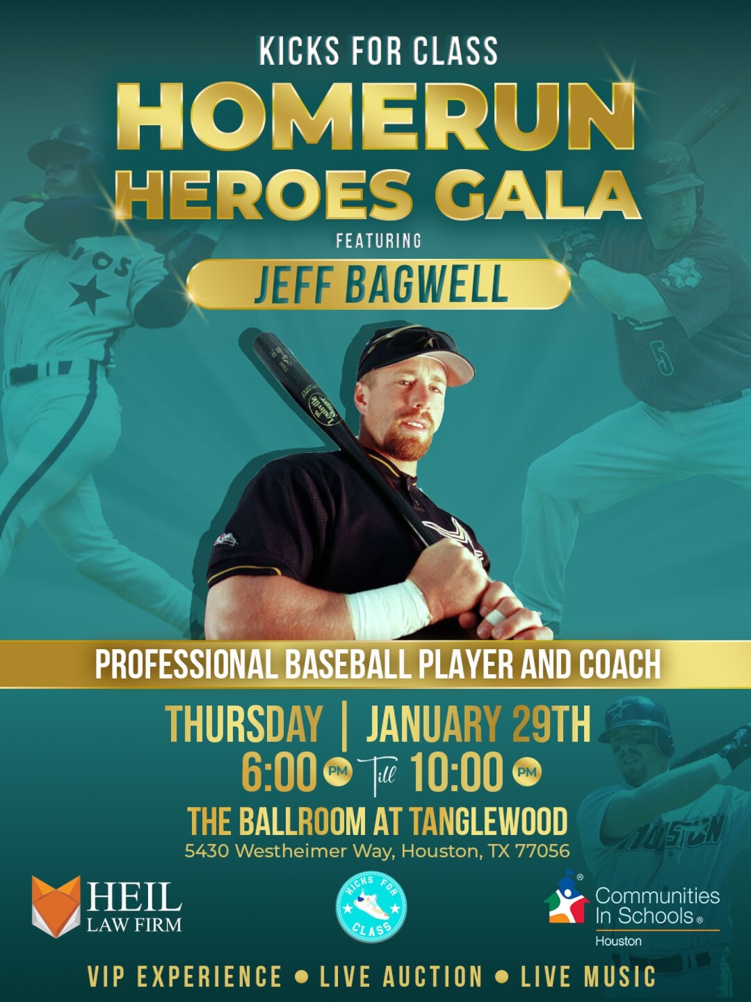 Kicks for Class Home Run Heroes Gala featuring Jeff Bagwell