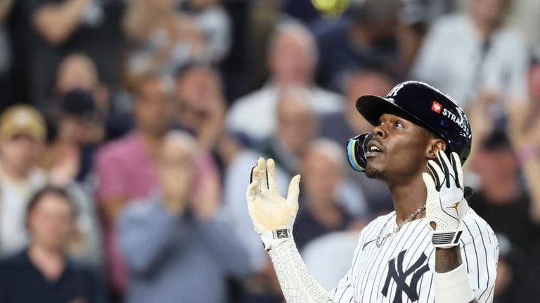 Yankees second baseman Jazz Chisholm Jr. after his 5th inning...