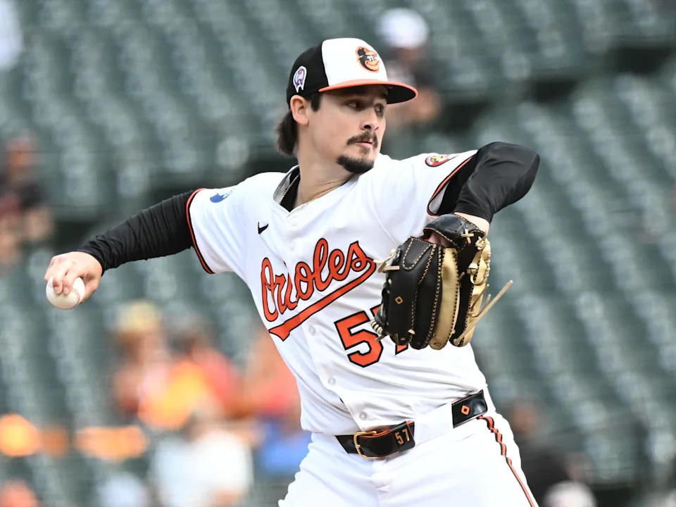 Baltimore Orioles Reliever Kade Strowd (57) |&nbsp;© James A. Pittman-Imagn Images