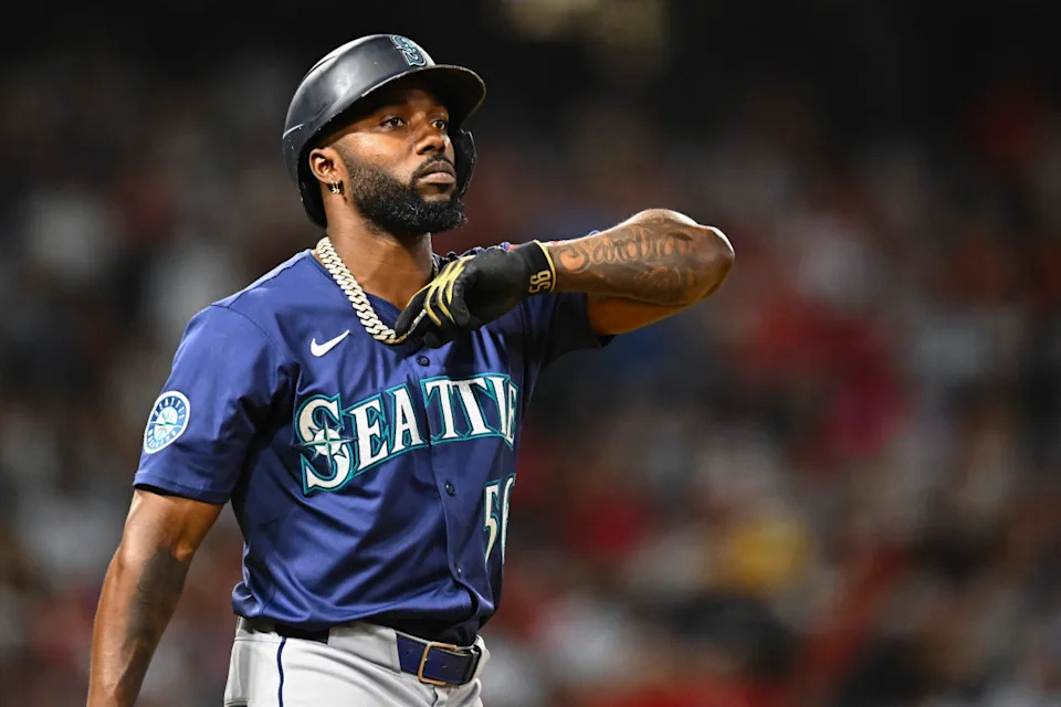 Seattle Mariners outfielder Randy Arozarena (56)© Jonathan Hui-Imagn Images