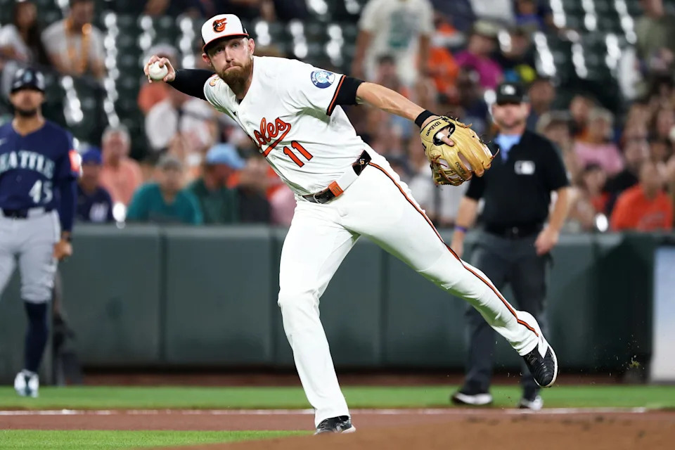 Baltimore Orioles Third Baseman Jordan Westburg (11) © Daniel Kucin Jr.-Imagn Images