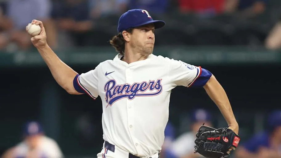Texas Rangers pitcher Jacob deGrom  