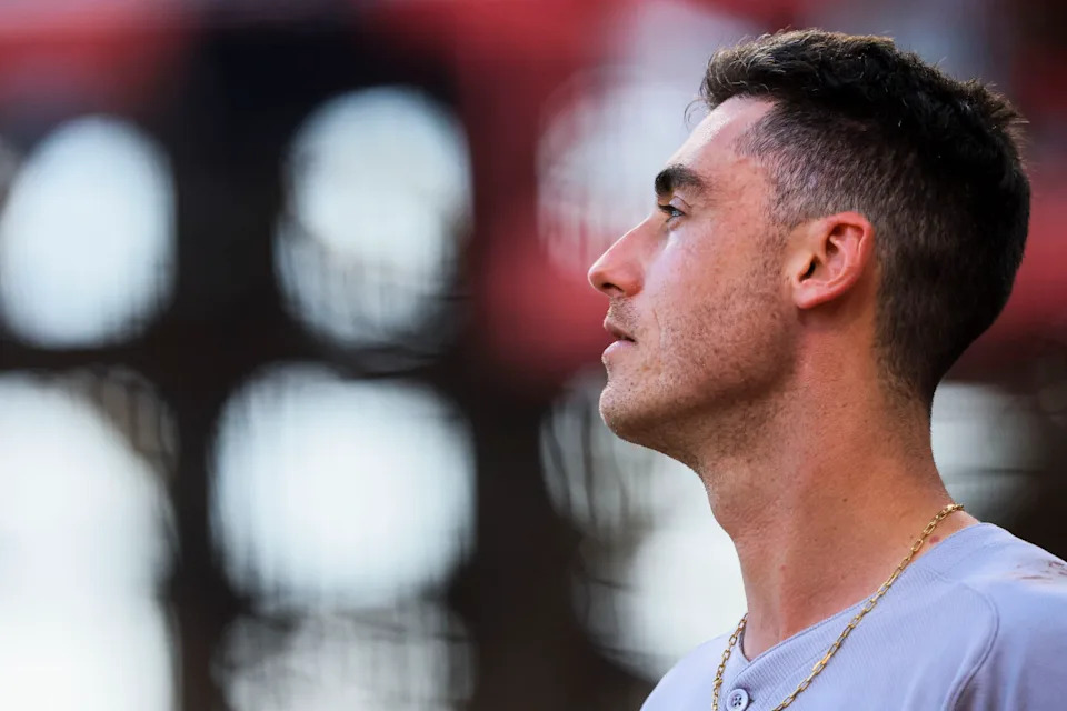 MLB outfielder Cody Bellinger (35)Katie Stratman-Imagn Images