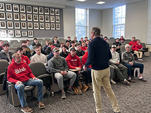 Little Giant student-athletes and staff were active participants in Shildt's 90-minute session.