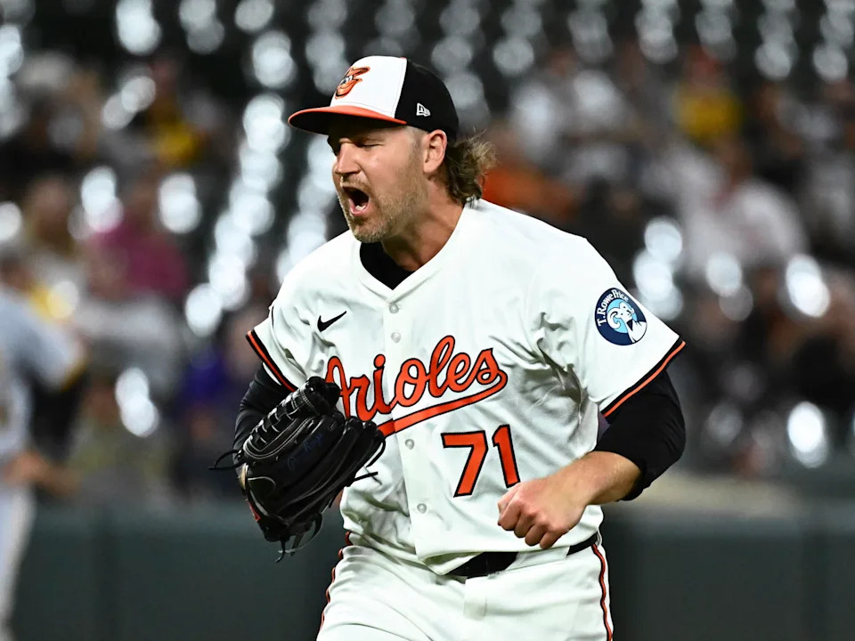 Baltimore Orioles Reliever Dietrich Enns (71) |&nbsp;© James A. Pittman-Imagn Images