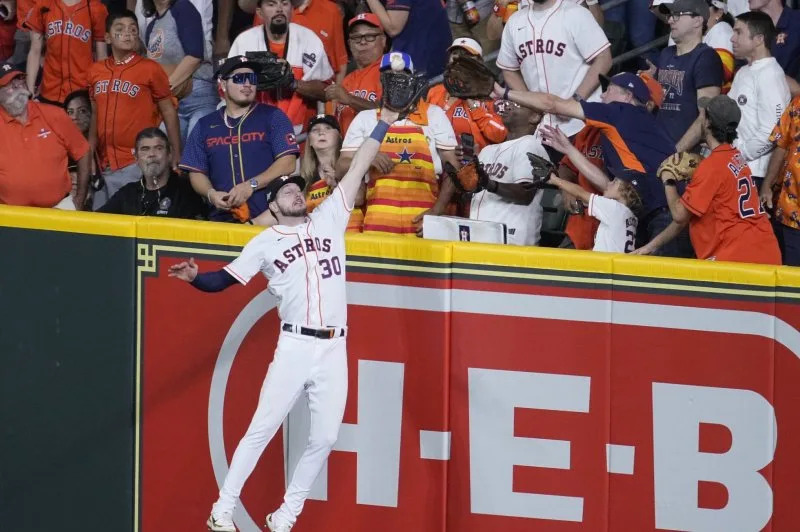 The Houston Astros traded outfielder Kyle Tucker to the Chicago Cubs in 2024. File Photo by Kevin M. Cox/UPI