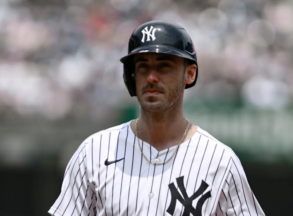 New York Yankees outfielder Cody Bellinger (35) during 2025 MLB season.© John Jones-Imagn Images