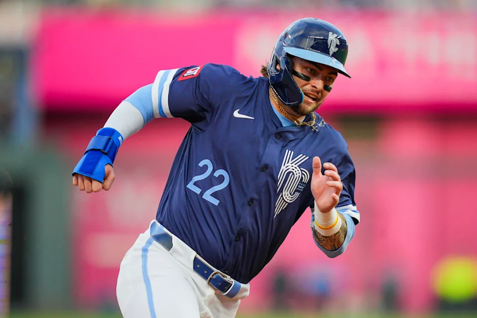 Kansas City Royals Catcher Carter Jensen (22) | © Jay Biggerstaff-Imagn Images