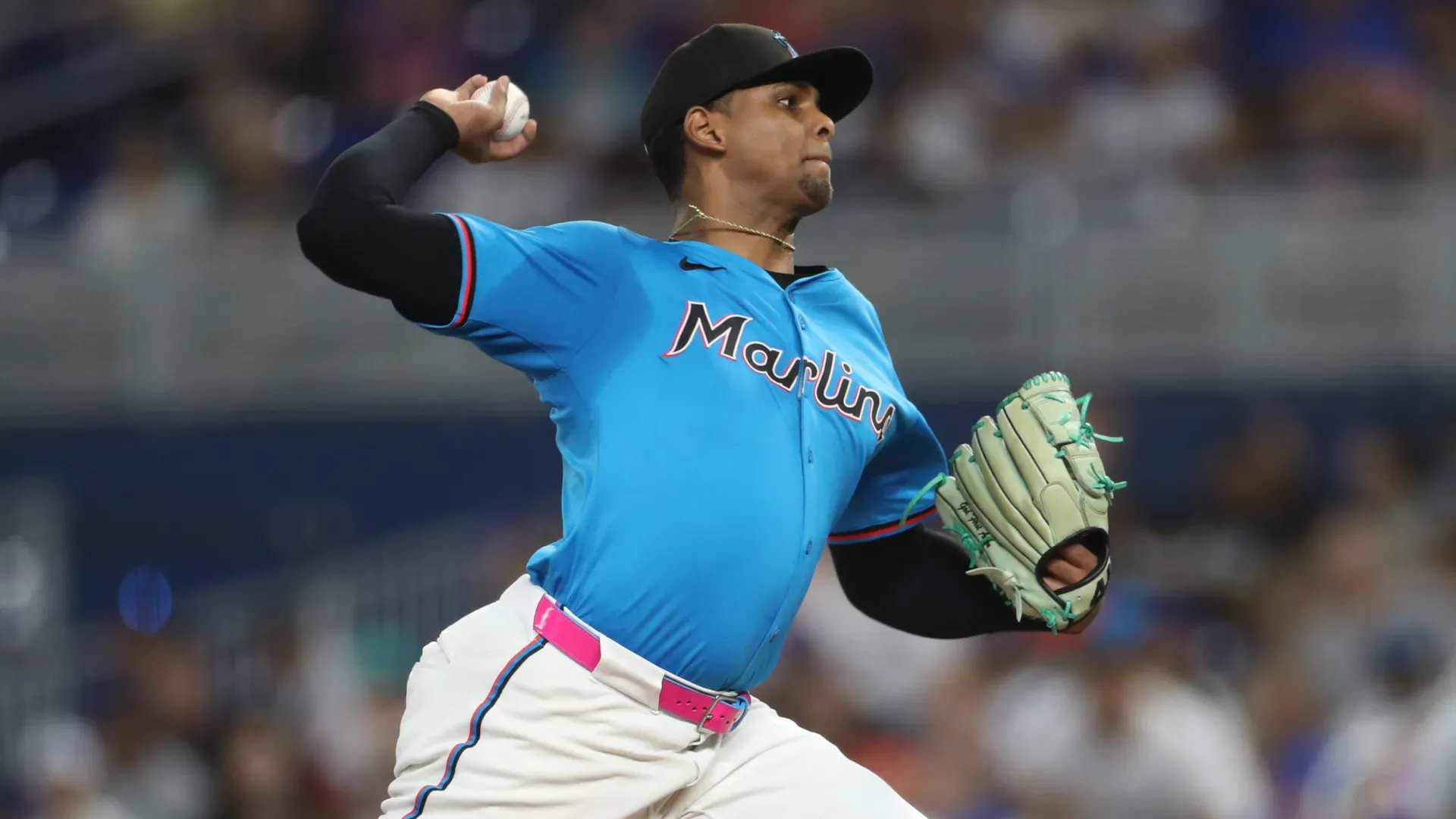 Edward Cabrera #27 of the Miami Marlins. (Getty Images)