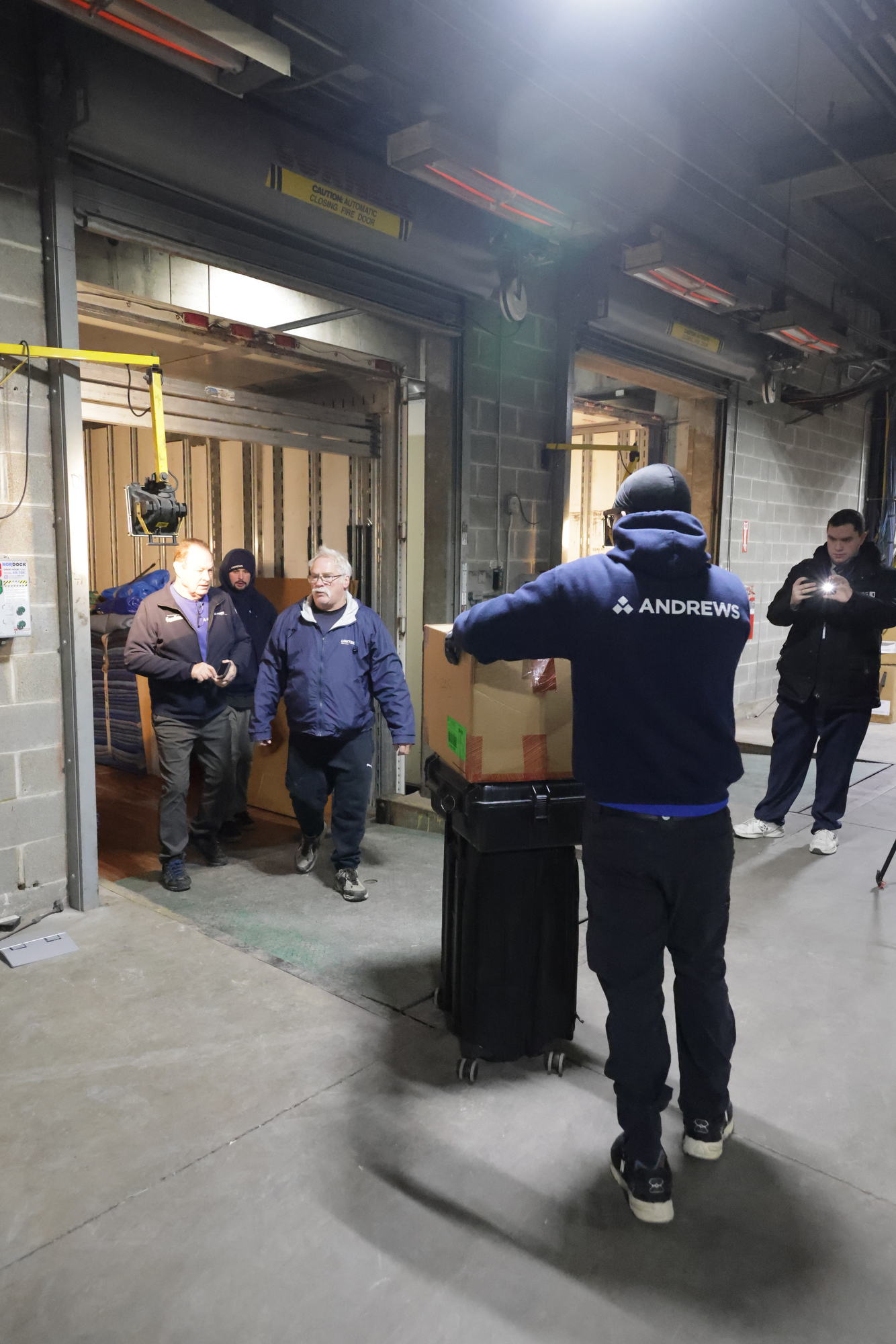 About a dozen Guardians employees and Andrews Moving & Storage workers loaded two trucks with a total of about 40,000 pounds of supplies on Thursday, January 29, 2026, at Progressive Field to be shipped to Goodyear, Arizona for spring training. The trucks are expected to be there next week.