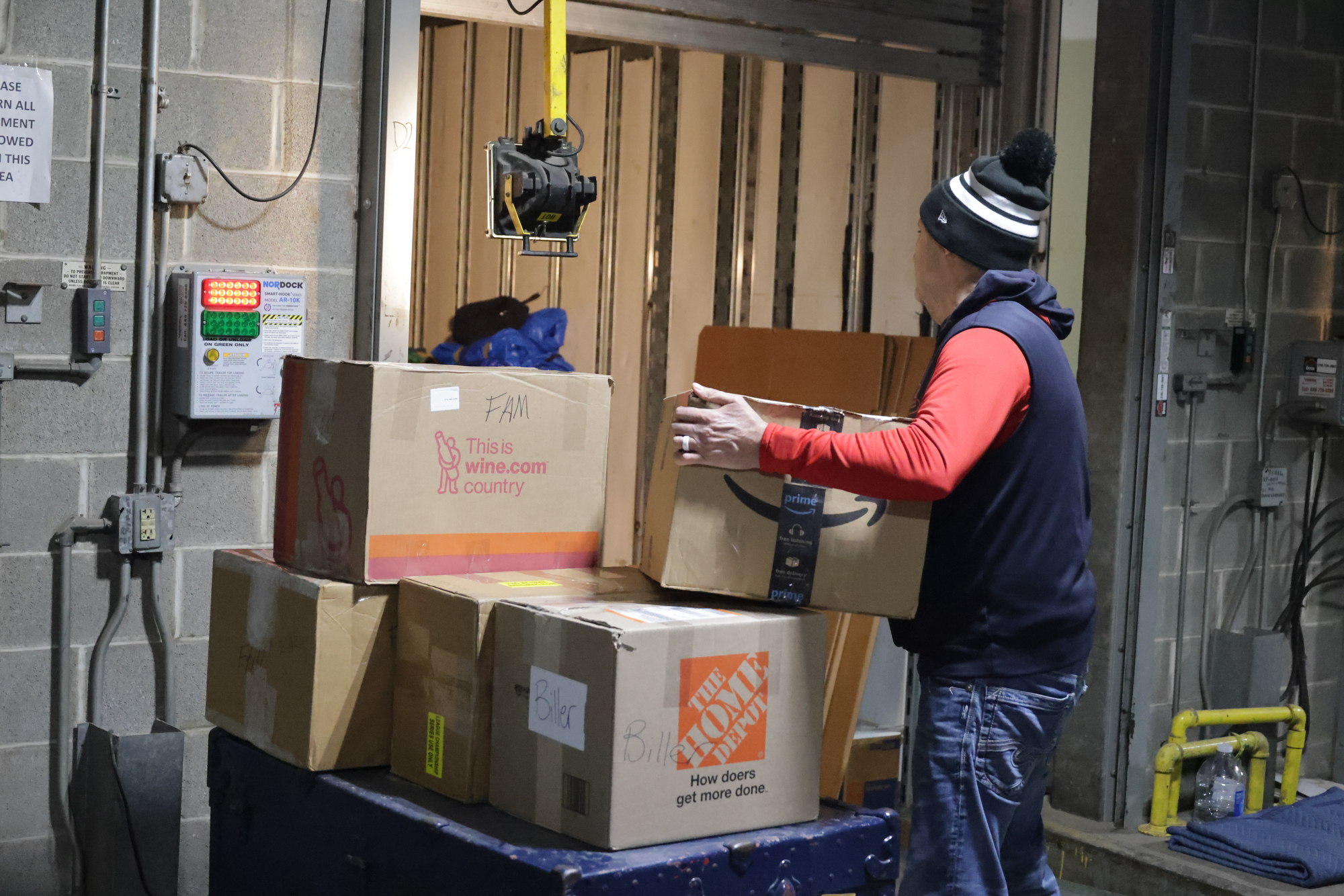 About a dozen Guardians employees and Andrews Moving & Storage workers loaded two trucks with a total of about 40,000 pounds of supplies on Thursday, January 29, 2026, at Progressive Field to be shipped to Goodyear, Arizona for spring training. The trucks are expected to be there next week.