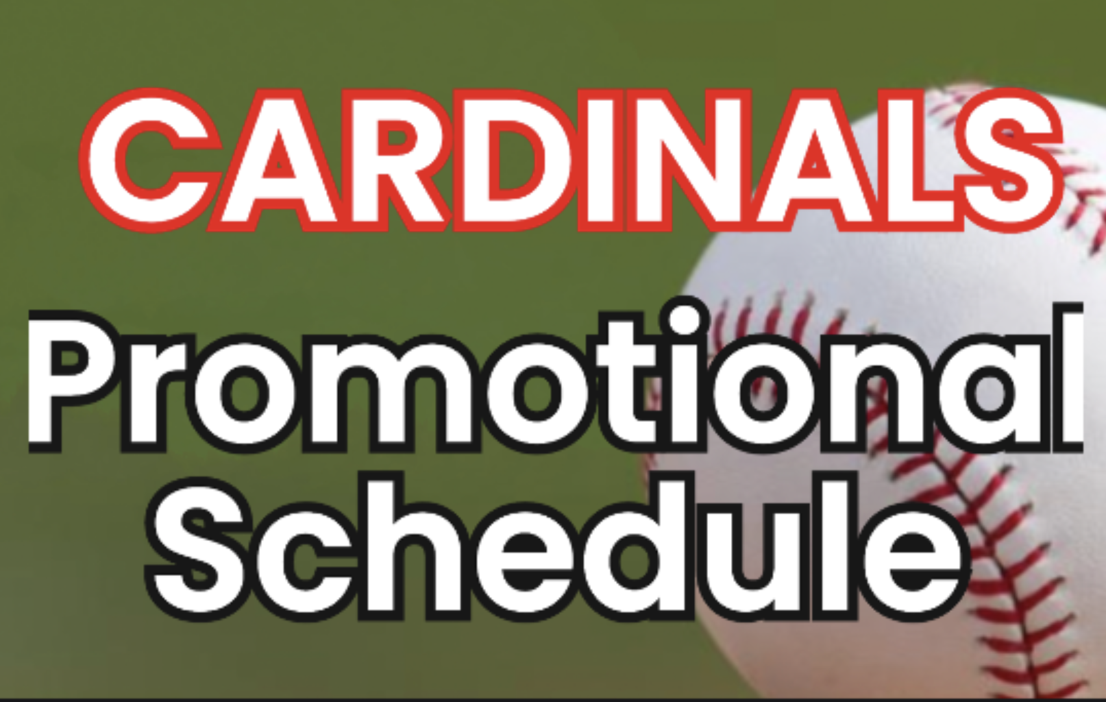 Cardinals release 2026 promotional schedule