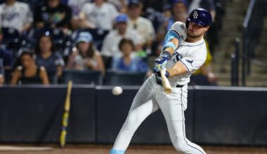 OF Josh Lowe to Angels in three-team, four-player trade