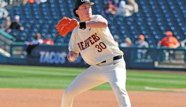 Oregon State RHP Dax Whitney (Photo by Bill Mitchell)