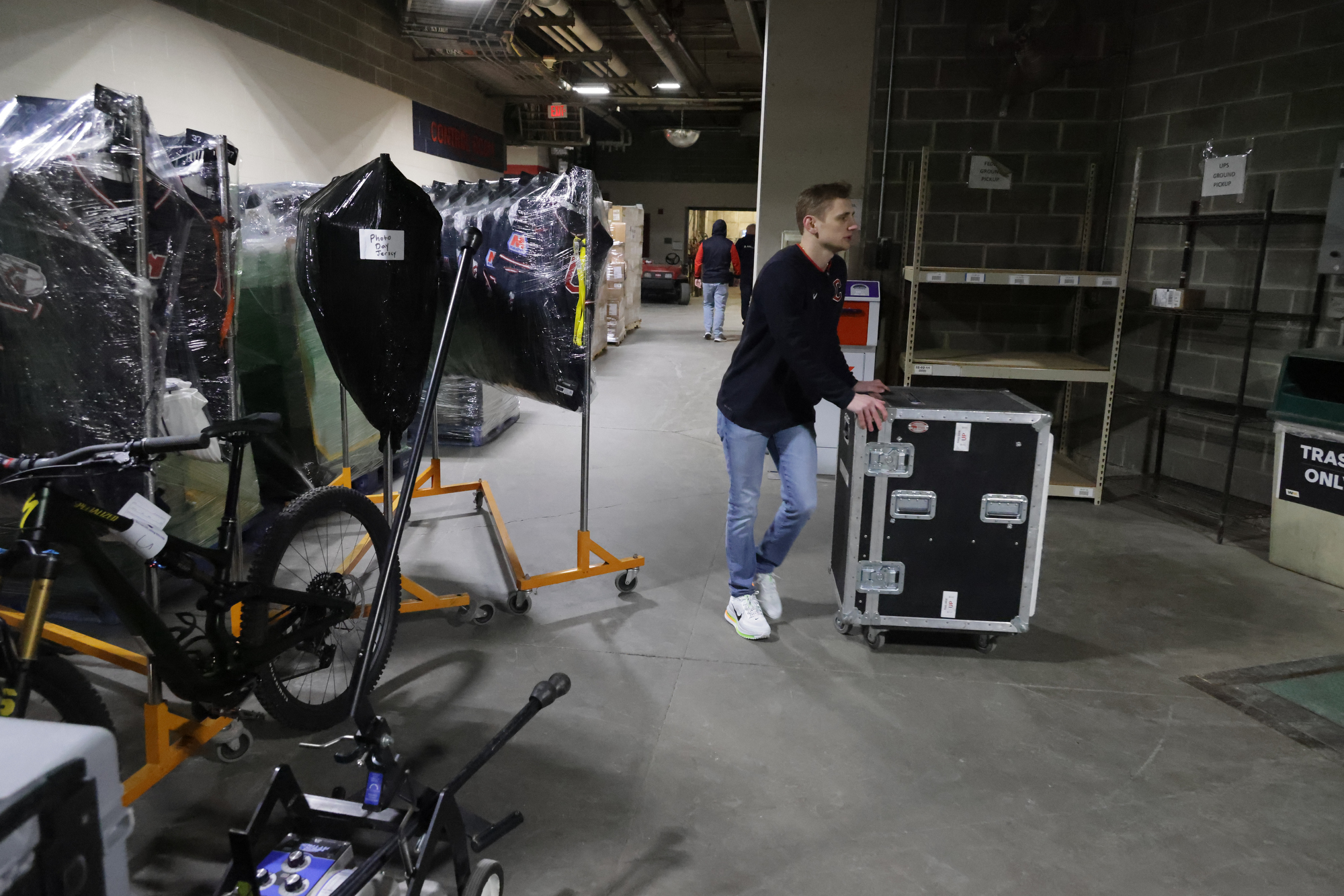 About a dozen Guardians employees and Andrews Moving & Storage workers loaded two trucks with a total of about 40,000 pounds of supplies on Thursday, January 29, 2026, at Progressive Field to be shipped to Goodyear, Arizona for spring training. The trucks are expected to be there next week.