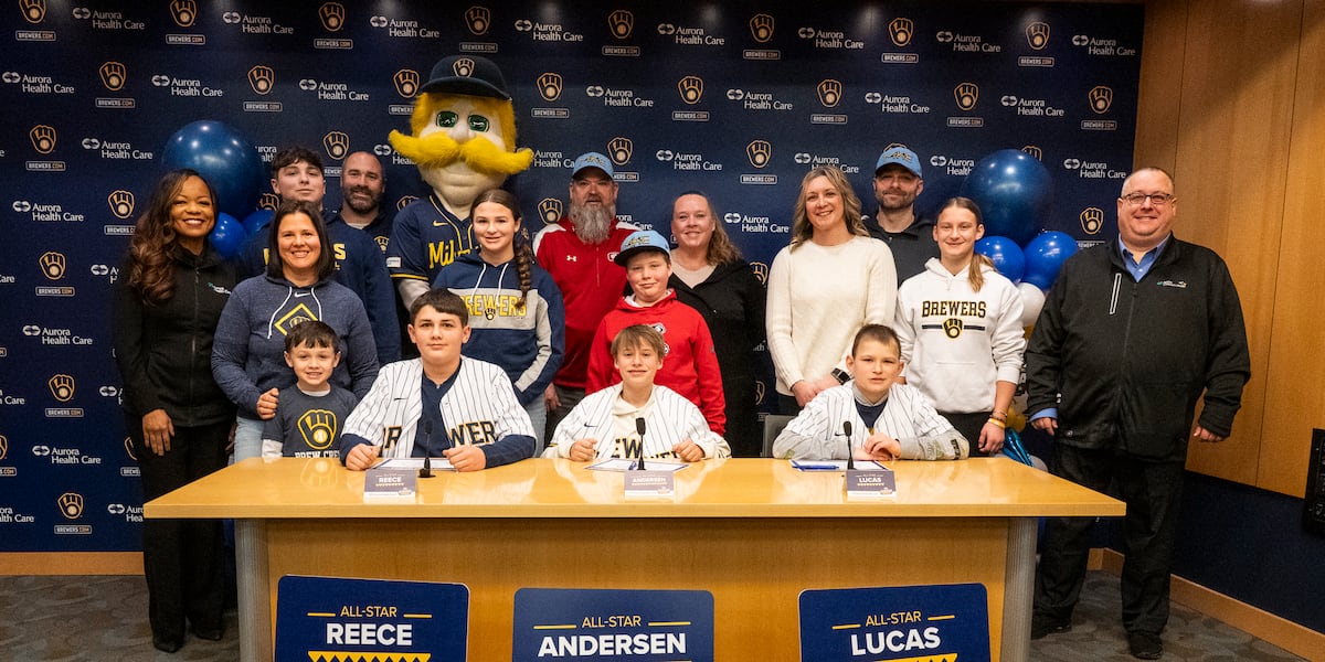 Three Aurora Health Care patients surprised with Brewers Spring Training trip