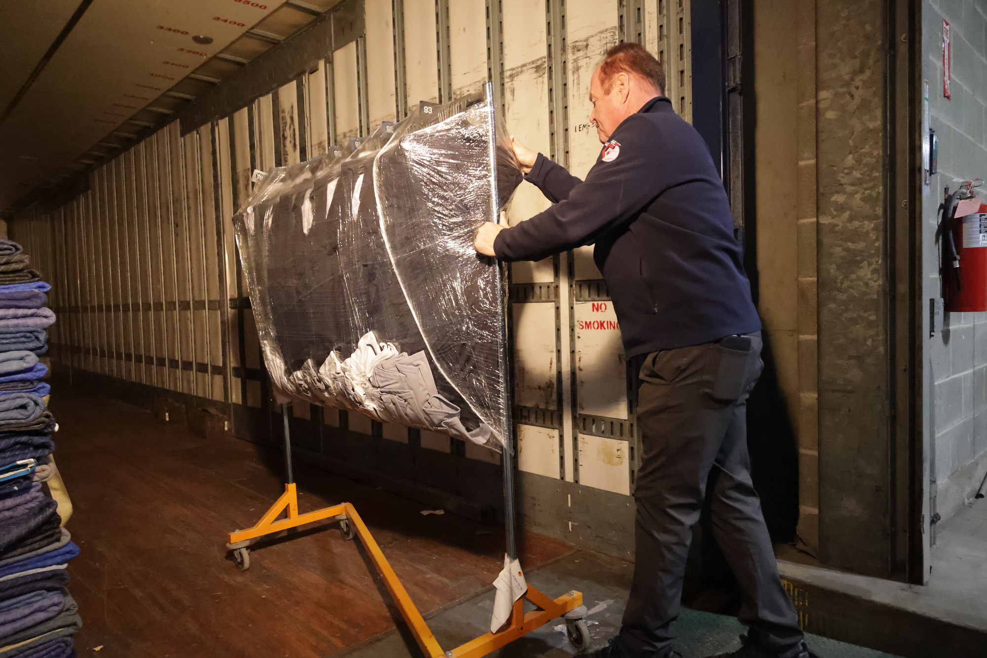 About a dozen Guardians employees and Andrews Moving & Storage workers loaded two trucks with a total of about 40,000 pounds of supplies on Thursday, January 29, 2026, at Progressive Field to be shipped to Goodyear, Arizona for spring training. The trucks are expected to be there next week.