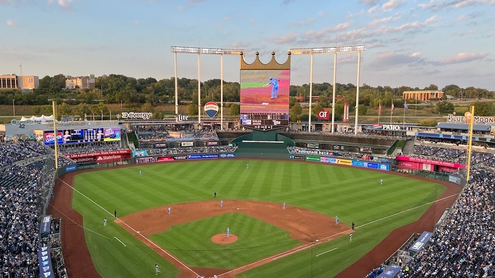 Kauffman Stadium in Kansas City, Missouri.