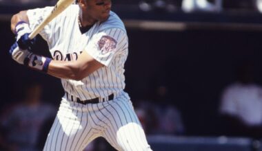 MLB All-Star Gary Sheffield speaking at Greeley's Breakfast of Champions