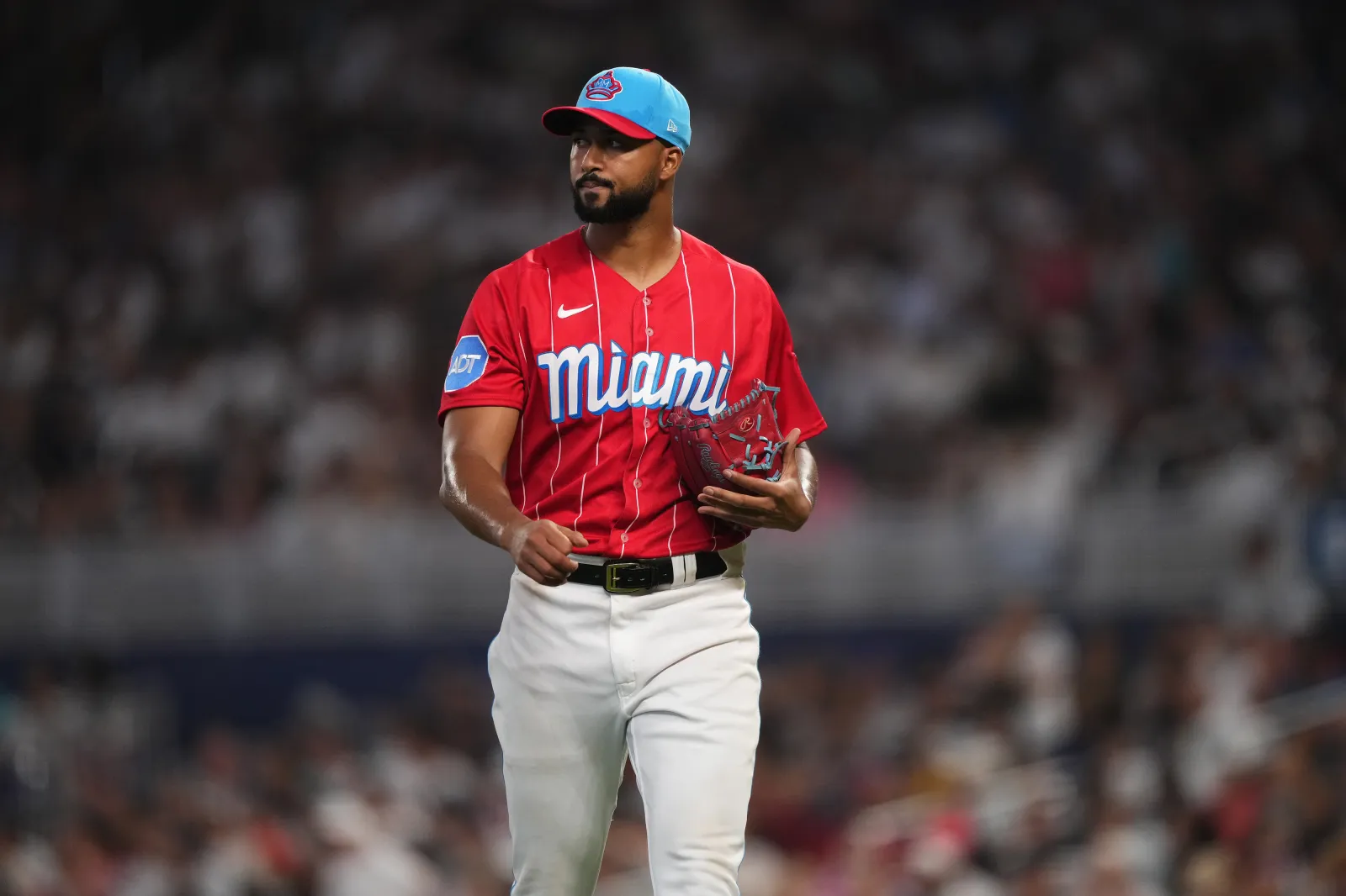 Miami Marlins pitcher Sandy Alcántara