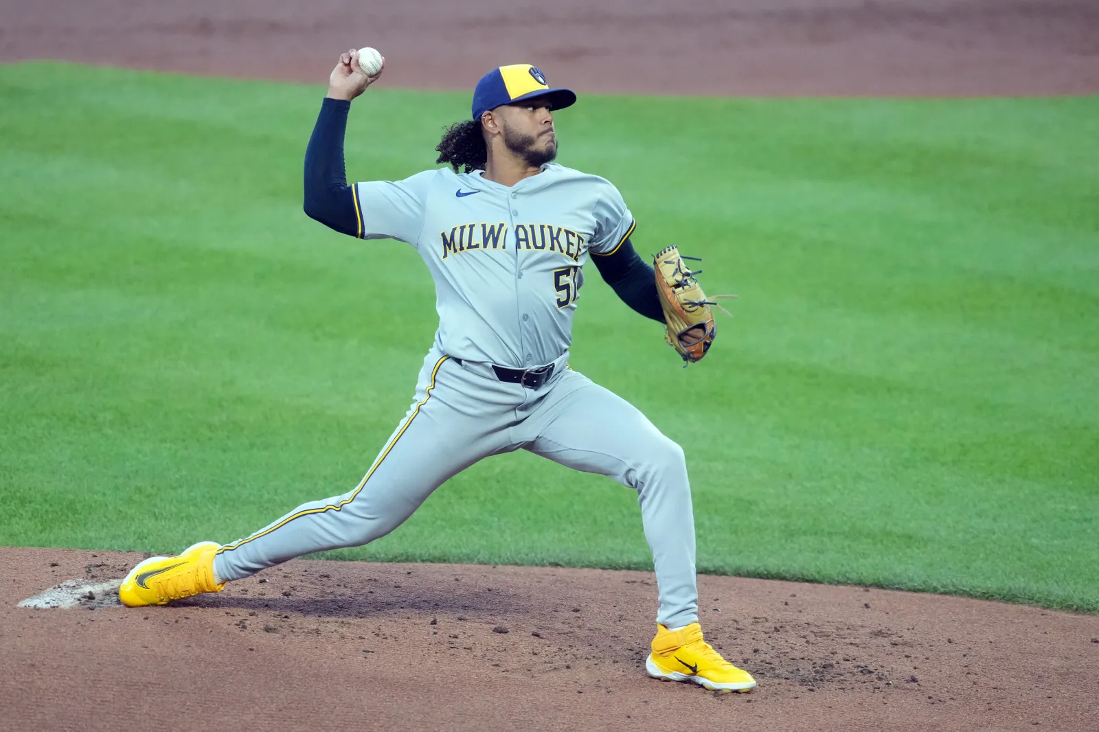 Milwaukee Brewers pitcher Freddy Peralta